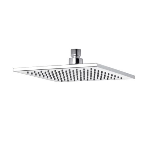 Flor de ducha articulada metálica cuadrada 20 cm. FV