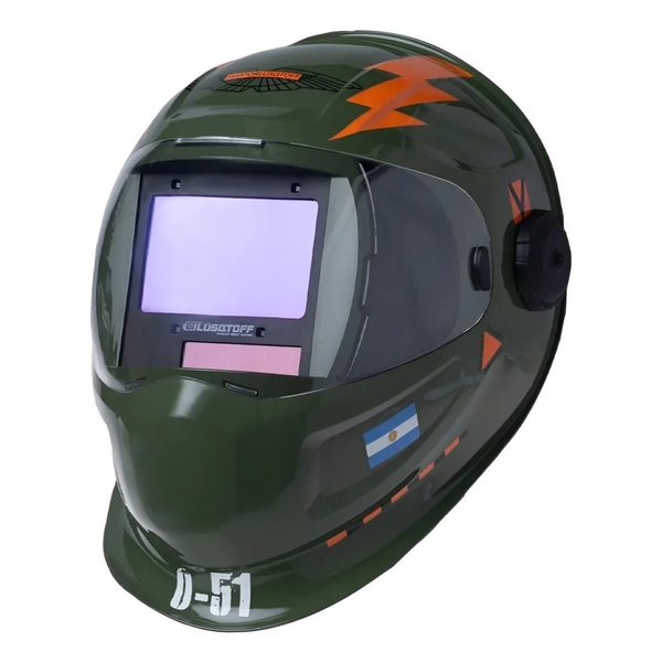 Careta Máscara Fotosensible Solar Lusqtoff ST-AVIADOR51 Soldar Sin Luz