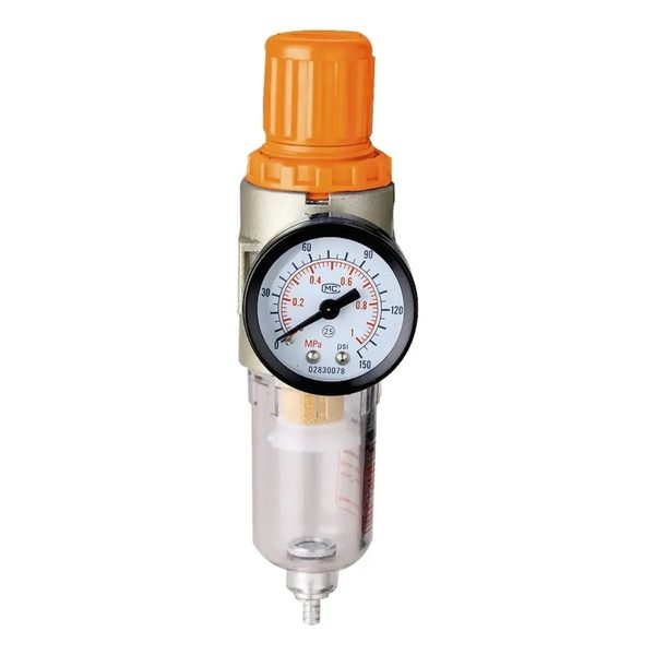 Filtro De Aire Regulador Manómetro Lusqtoff LG-07 Para Compresor Con Trampa de Agua