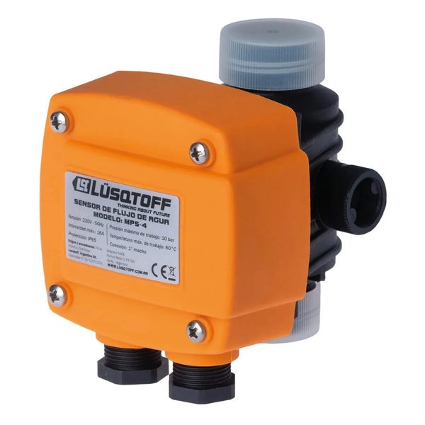 Sensor De Flujo de Agua Control Bomba Lusqtoff MPS-4 16 amp 10 Bar