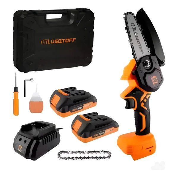 Electrosierra A Bateria Lusqtoff MML40-9BK 2Ah 5 Mini Motosierra Poda