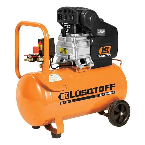 Compresor De Aire 2.5 Hp 50 Lts. Lusqtoff Lc2550b-8