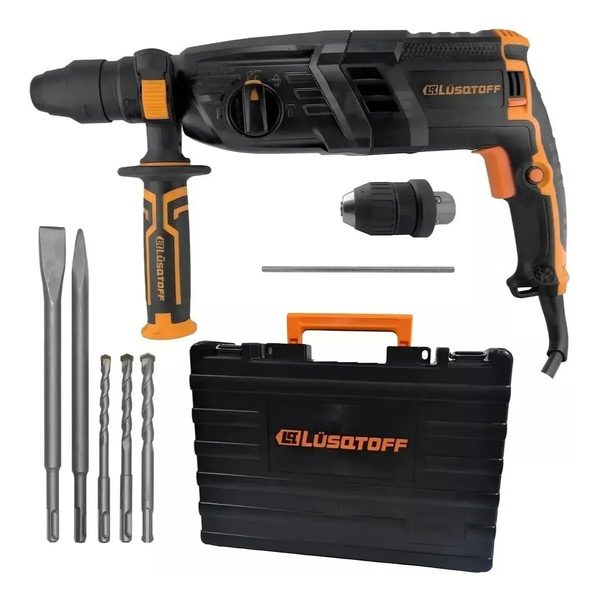 Rotomartillo Lusqtoff RML1100-9 1100w Sds Plus Mandril Extra Accesorios Black Series