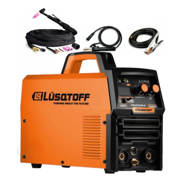 Soldadora Inverter Tig 180a 6.6kva Torcha Pinza Electrodos Lusqtoff PROTIG180-8