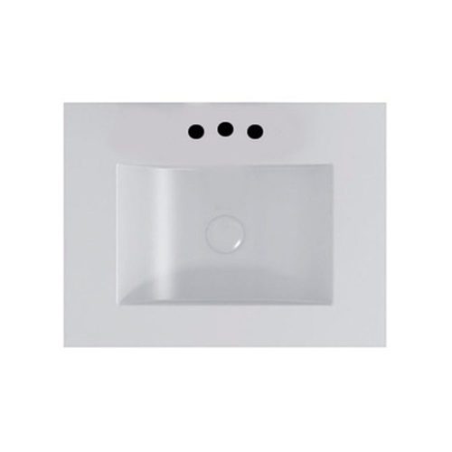 Bacha Baño Rectangular Ferrum Cadria Lx63f-b Apoyo 60cm 3ag