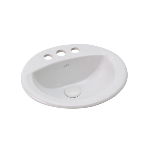 Bacha baño lavatorio 3 agujeros Ferrum Oval L029S