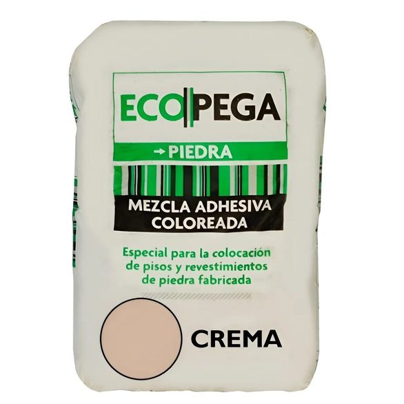 Pegamento Revestimiento Simil Piedra Adhesivo Ecopega Negro 30 Kg