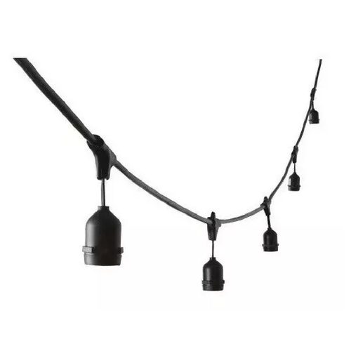 Guirnalda Exterior 12 Portalámparas E27 6,5 Mts Ip65 Tbcin EV-1012