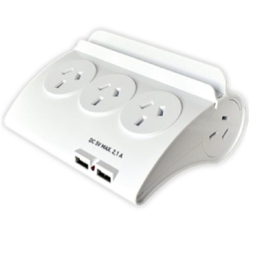 Zaptatilla Multiple Escritorio 5 TOMAS + 2 USB Cable 1,5 M TBCin