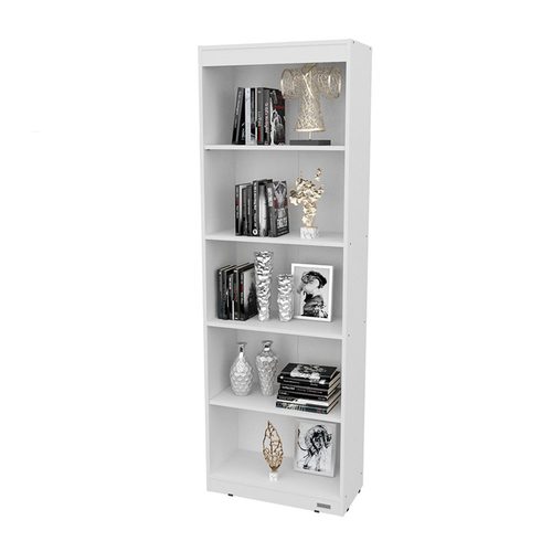 Biblioteca con estantes mueble melamina oficina 60 cm. Mosconi BLANCO