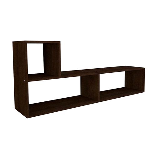 Rack para TV mesa led estante modular en L Mosconi WENGUE
