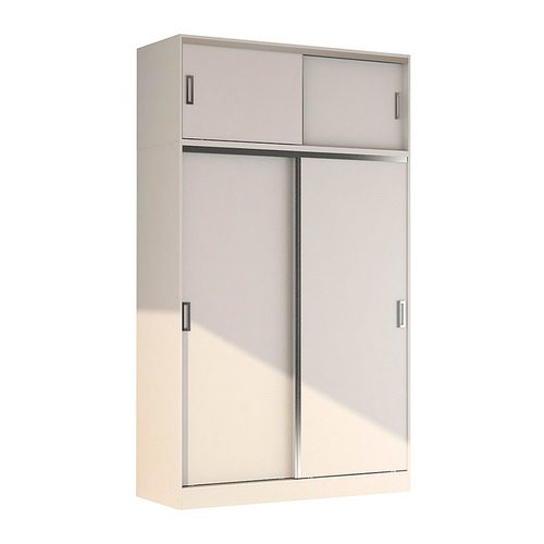 Placard 2 puertas corredizas 1,40 m. + baulera Dakar Mosconi BLANCO