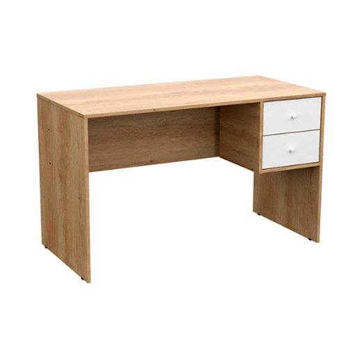 Escritorio Classic Linea Dakar Color Nebraska Natural Y Blanco Mosconi