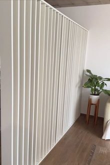Divisor Ambiente Madera Separador Giratorio Blanco Altura Hasta 270 Cm Largo De 0 A 80 Cm