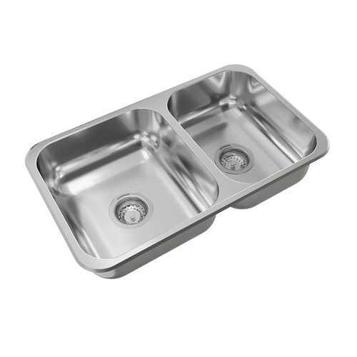 Bacha cocina pileta doble Johnson Acero R63/18