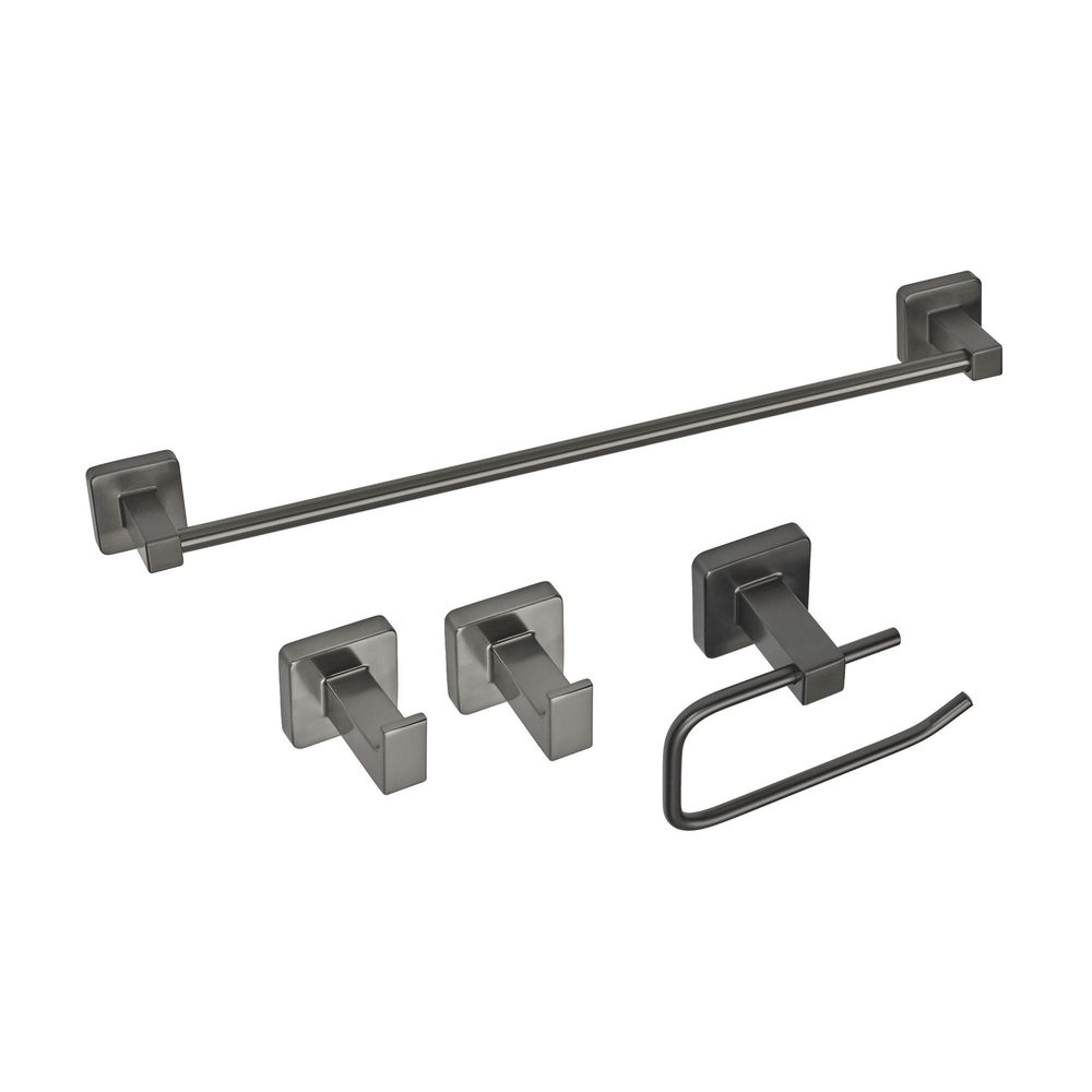 Set de Accesorios Piazza 4 Piezas Cube 73028GF Grafito