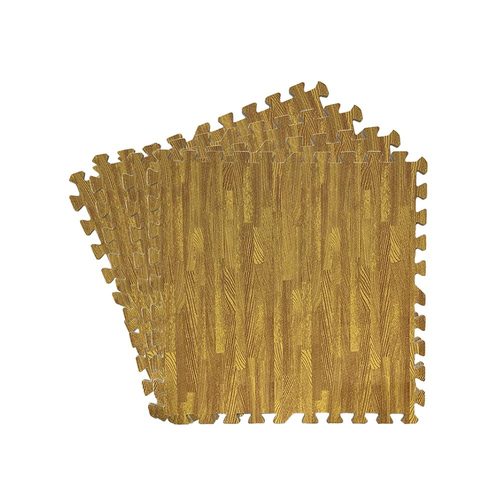 Piso de goma eva antigolpes encastrable Rooby MADERA CLARA