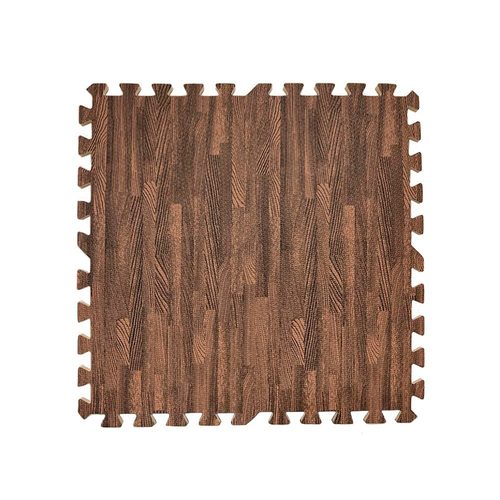 Piso de goma eva antigolpes encastrable Rooby MADERA OSCURA