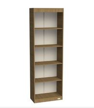 Biblioteca de 0.60 mts Con Estantes Linea Dakar Melamina Avellana Mosconi