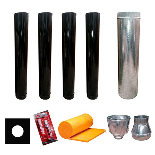 Kit de instalación Negro por Techo 6'' Salamandra Tromen