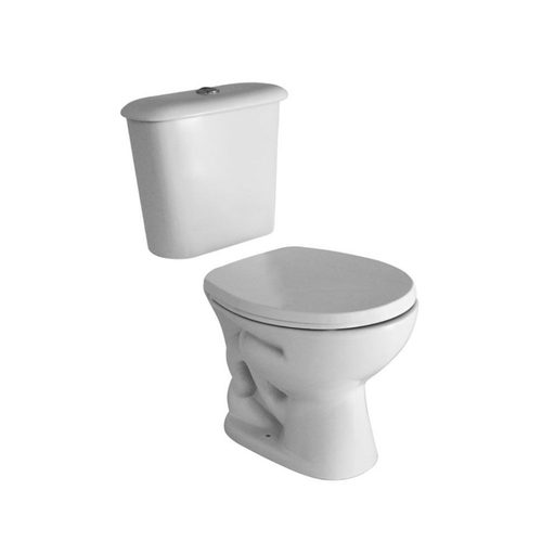 Inodoro Corto Ferrum Andina + Deposito Dual + Tapa
