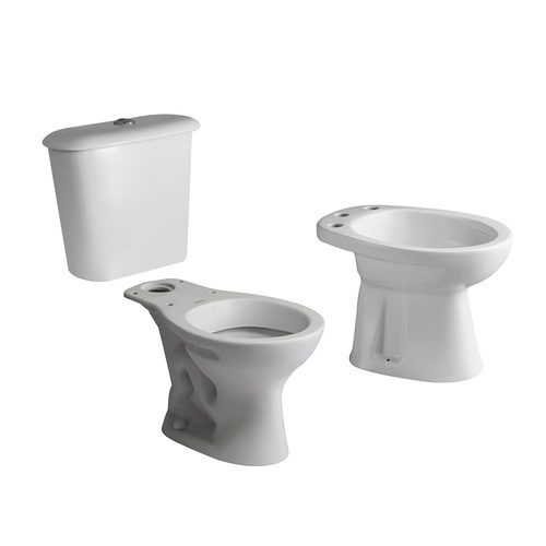 Combo Inodoro Largo Ferrum Andina +deposito Dual+ Bidet Bea3