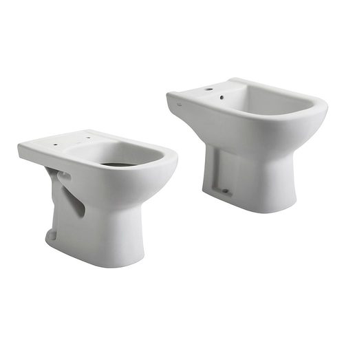 Inodoro corto + bidet 1 agujero Ferrum Bari