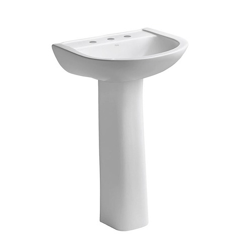 Bacha 3 agujeros LKM3 + Columna CKC Vanitory Ferrum Bari