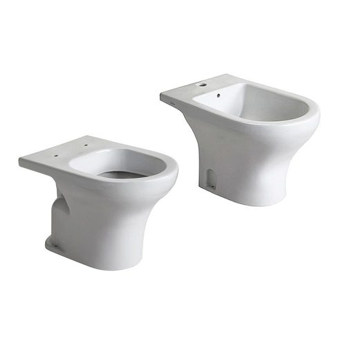 Inodoro corto + bidet 1 agujero Ferrum Veneto
