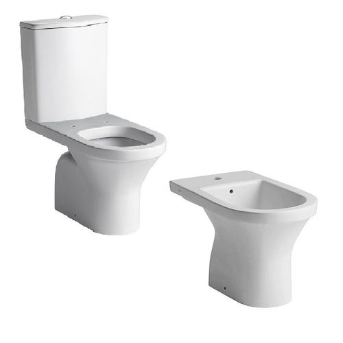 Inodoro largo + depósito + bidet 1 agujero Ferrum Varese