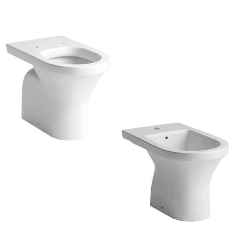 Inodoro corto + bidet 1 agujero Ferrum Varese