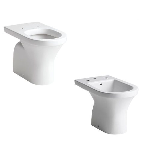 Inodoro corto + bidet 3 agujeros Ferrum Varese