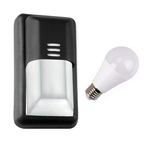 Aplique Exterior Faroluz Tortuga 4266 + Foco Led 12W DIA