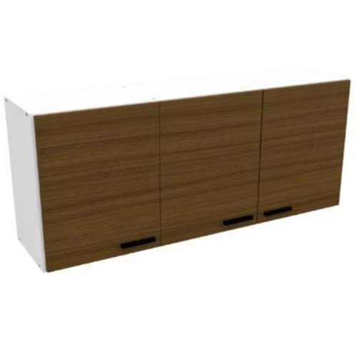 Alacena de cocina de 1.20mts Linea Express Melamina Blanco y Avellana Mosconi