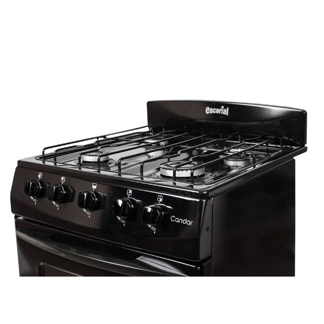 COCINA GAS ENVASADO 50CM ESCORIAL CANDOR S2 NEGRA