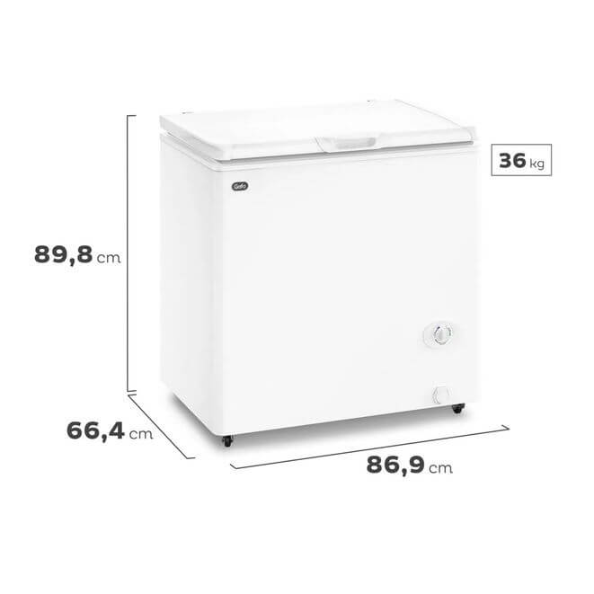 FREEZER HORIZONTAL GAFA BLANCO INVERTER 205LTS FGHI200B-M