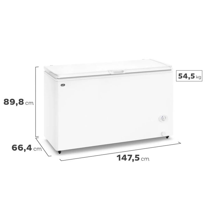 FREEZER HORIZONTAL GAFA BLANCO INVERTER 402LTS - FGHI400B-XL