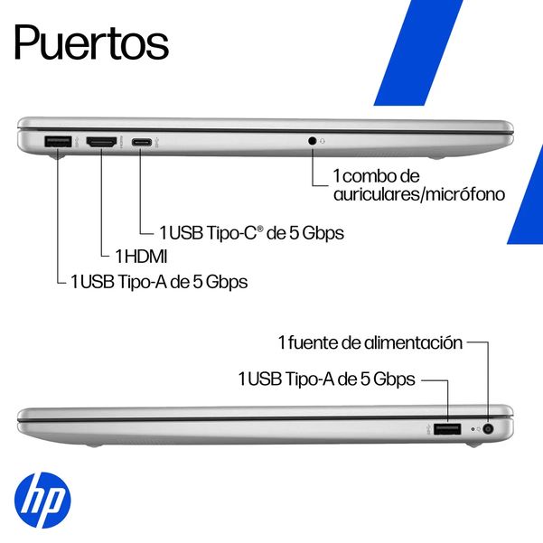 NOTEBOOK HP 15-FD0331LA I3 100UL 8/512GB 15P W11H