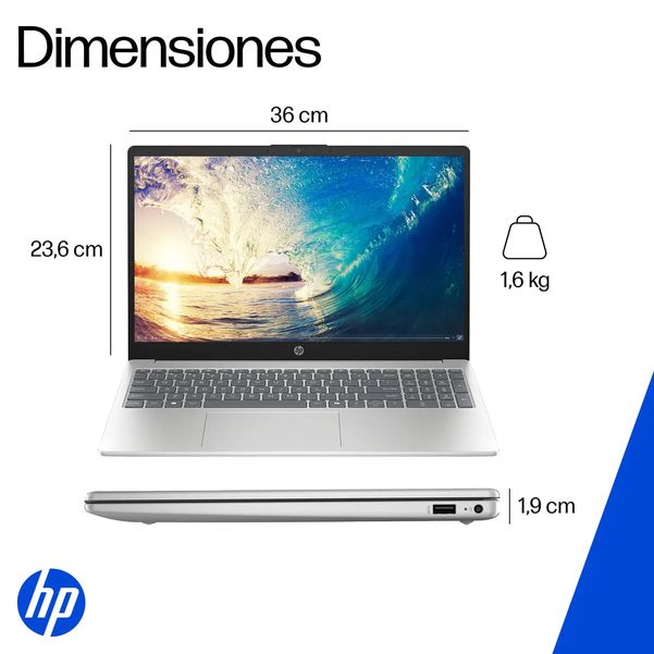 NOTEBOOK HP 15-FD0331LA I3 100UL 8/512GB 15P W11H